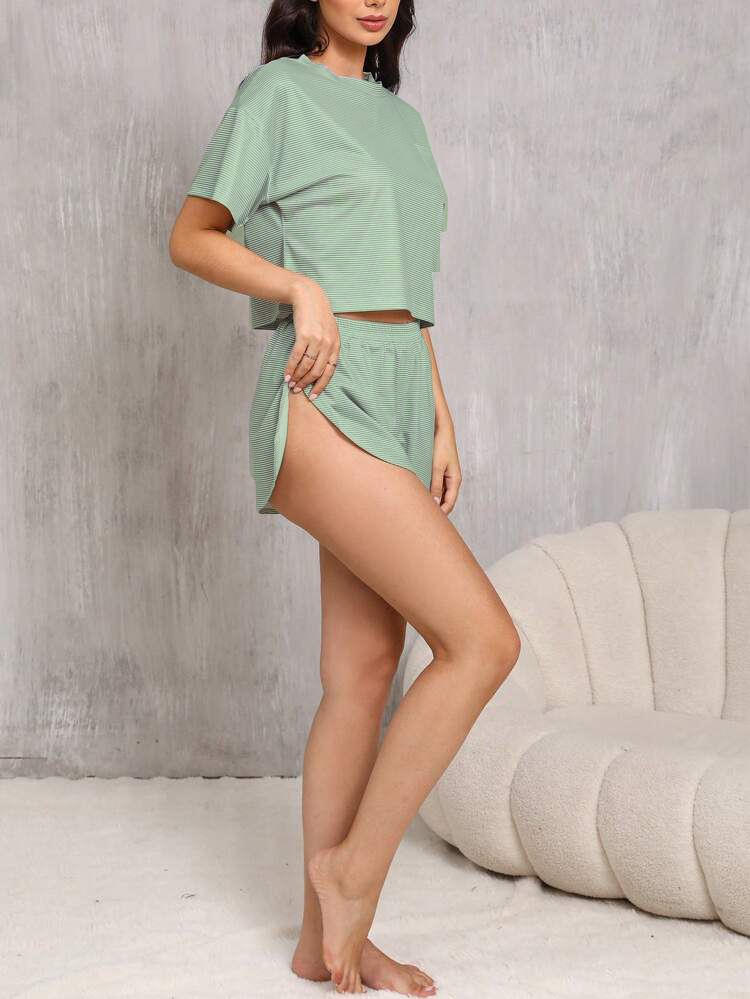 2 Piece Shorts Split Loungewear